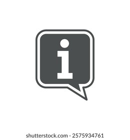 Information Help Desk Icon Vector Template