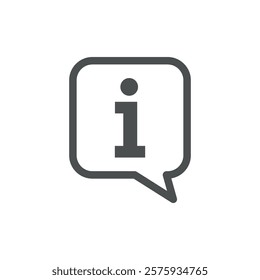 Information Help Desk Icon Vector Template