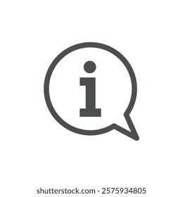 Information Help Desk Icon Vector Template