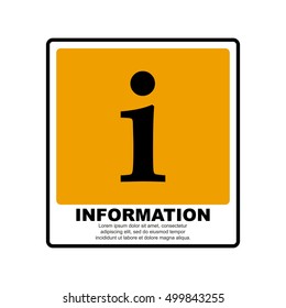 Information help sign