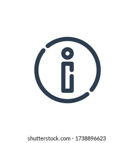 information hotel icon outline blue