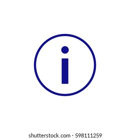 information icon. Blue icon