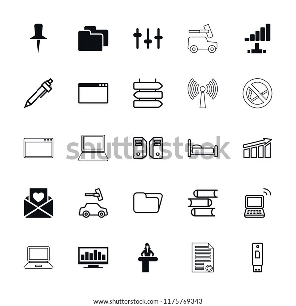 Information icon. collection of\
25 information filled and outline icons such as airport desk,\
equalizer, direction   isolated. editable information icons for web\
and mobile.