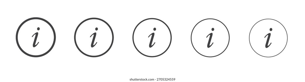 Information icon design, logo, app, UI. Vector illustration, EPS