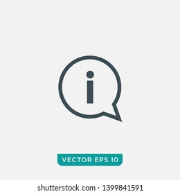 Information Icon Design, Vector EPS10