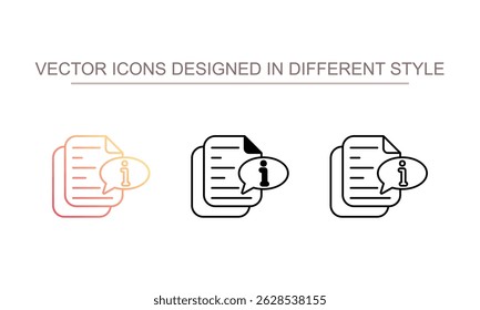 ícone de informação design com fundo branco ilustração stock