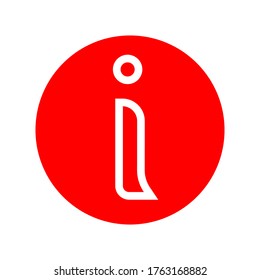Design von Informationssymbolen, trendige Kollektion im Flachstil 