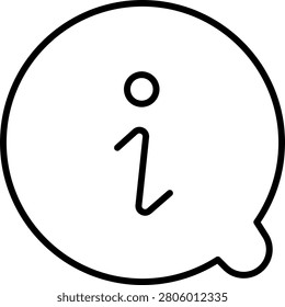 An information icon displaying an 'i' symbol, commonly used for help centers, tooltips, about pages, and user guidance.