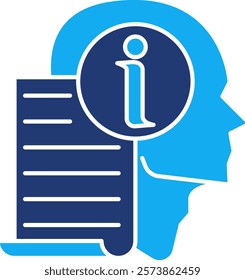 Information Icon - Dual Tone Style - Critical Thinking Theme