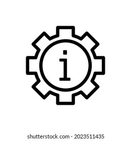 Icono de información. Pictograma plano para web. Icono de línea. Símbolo de guía de información simple aislado en fondo blanco. Pasos de vector de contorno10