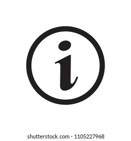 Information icon flat vector template design trendy