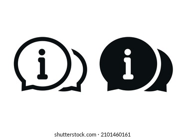 Information Icon. Helpdesk Sign Symbol. Illustration Vector