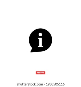 Icono de información. Icono de Helpdesk ilustración vectorial