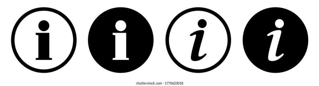Information icon. Info button – vector for stock