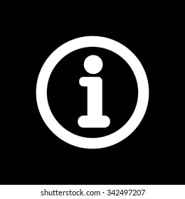 The information icon. Info and faq symbol. Flat Vector illustration