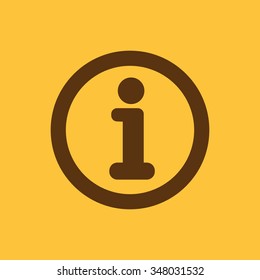 The information icon. Info and faq symbol. Flat Vector illustration