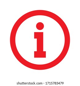 Information icon - info sign flat style trendy design vector illustration isolated on white background