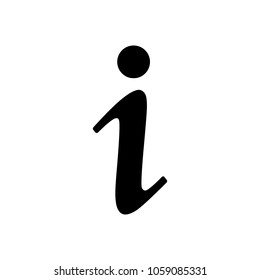 Information icon, info sign, vector illustration. Flat design.