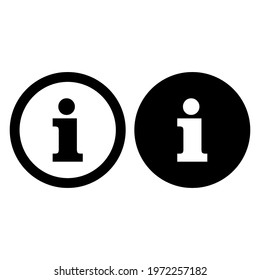 information icon - info symbol . hint information . vector illustration on blank background. eps 10