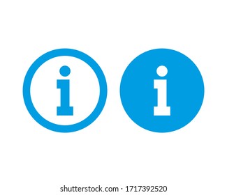 information icon - info symbol vector illustration on white background