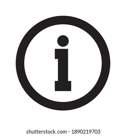 information icon - info symbol vector illustration on white background 