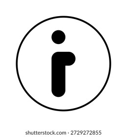 ícone de informação - ilustração vetorial de símbolo de informação no fundo branco.