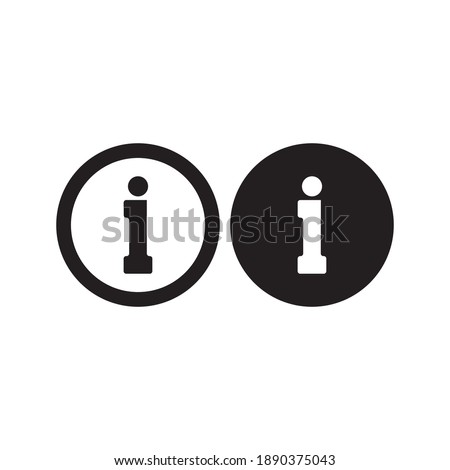 information icon - info symbol vector illustration on white background EPS 10