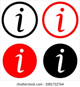 Information Icon, Info Icon Vector Art Illustration