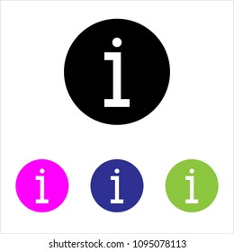 Information Icon, Info Icon Vector Art Illustration