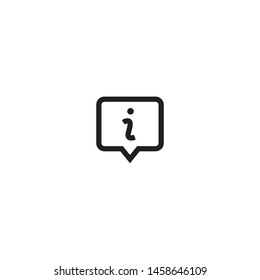 Information icon. Info vector icon. Trendy Flat style for graphic design, Web site, UI. EPS10. - Vector illustration