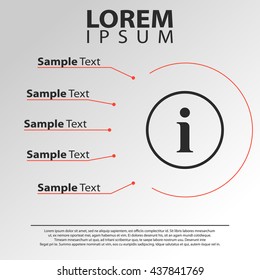 information icon. information infographics template