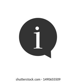 Information icon isolated. Flat design. Vector Illustration