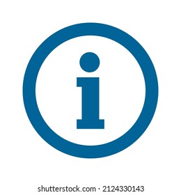 Information icon, isolated. Flat design. Vector illustration