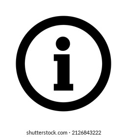 Information icon, isolated. Flat design. Vector illustration