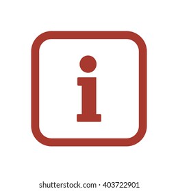 Information  icon,  isolated. Flat  design.