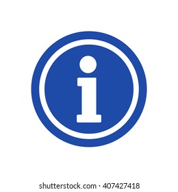 Information  icon,  isolated. Flat  design.