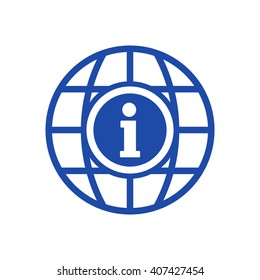Information  icon,  isolated. Flat  design.