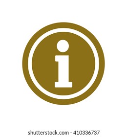 Information  icon,  isolated. Flat  design.