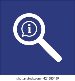 Information  icon,  isolated. Flat  design.