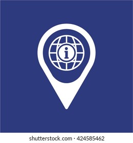 Information  icon,  isolated. Flat  design.