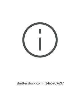 Information icon isolated on light background. Help symbol modern, simple, vector, icon for website design, mobile app, ui. Vector Illustration