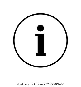 Information Icon Isolated on White Background.Information sign icon,vector