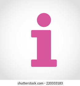 Information Icon Isolated on White Background