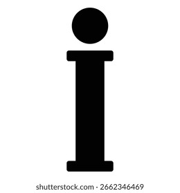 Information icon isolated on a white background. Vector illustration.