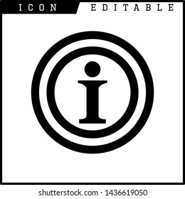 information icon isolated sign symbol vector illustration - vector