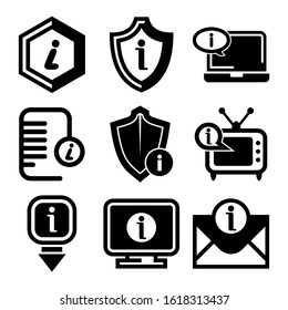 information icon isolated sign symbol vector illustration - Collection of high quality black style vector icons
