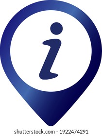 Icono de información ilustración vectorial aislada.