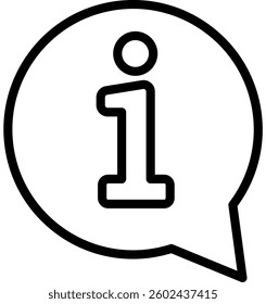 Information Icon Line Vector Illustration