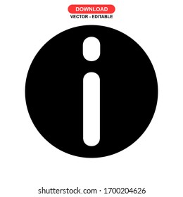 information icon or logo isolated sign symbol vector illustration - high quality black style vector icons
