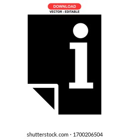 information icon or logo isolated sign symbol vector illustration - high quality black style vector icons
